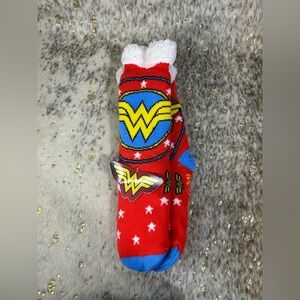 5 for $25🔥DC Wonder Woman Superhero Sherpa Lined Socks One Size- New